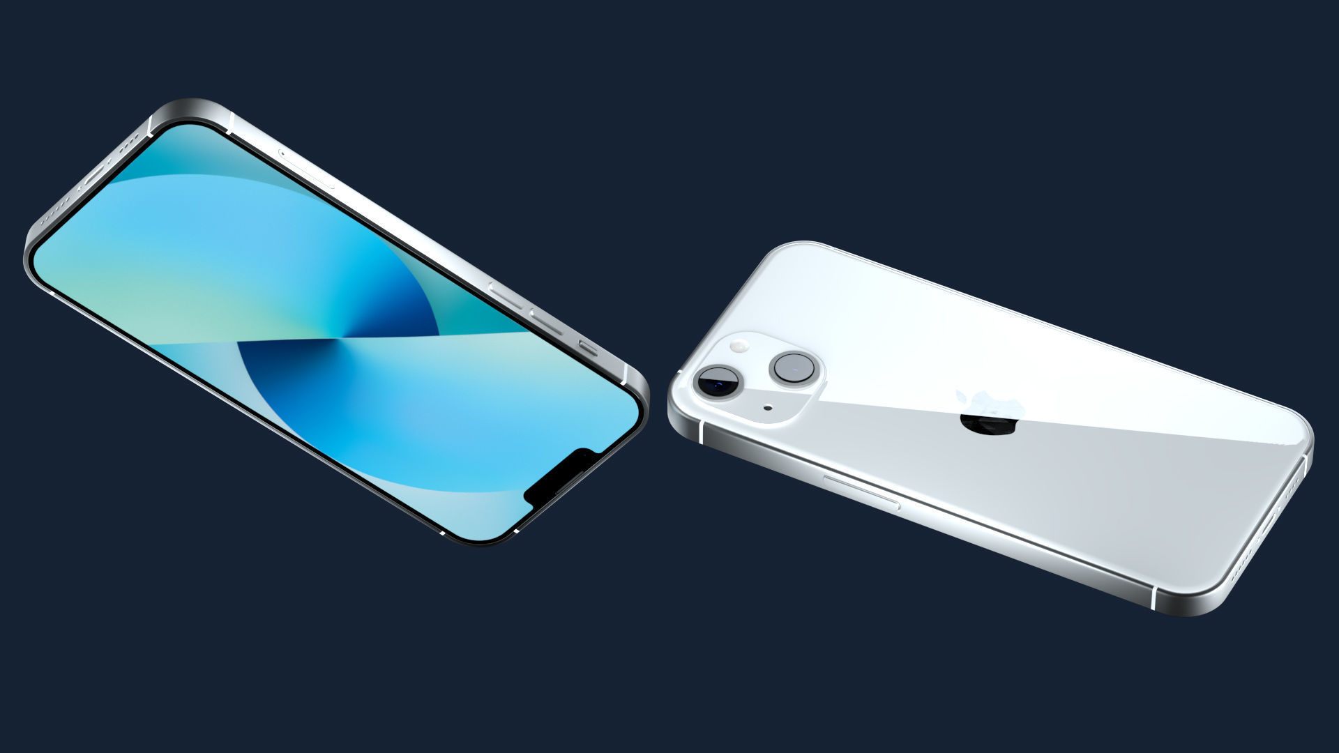 iPhone 13 Starlight Pro Scene Low-poly 3D model_2