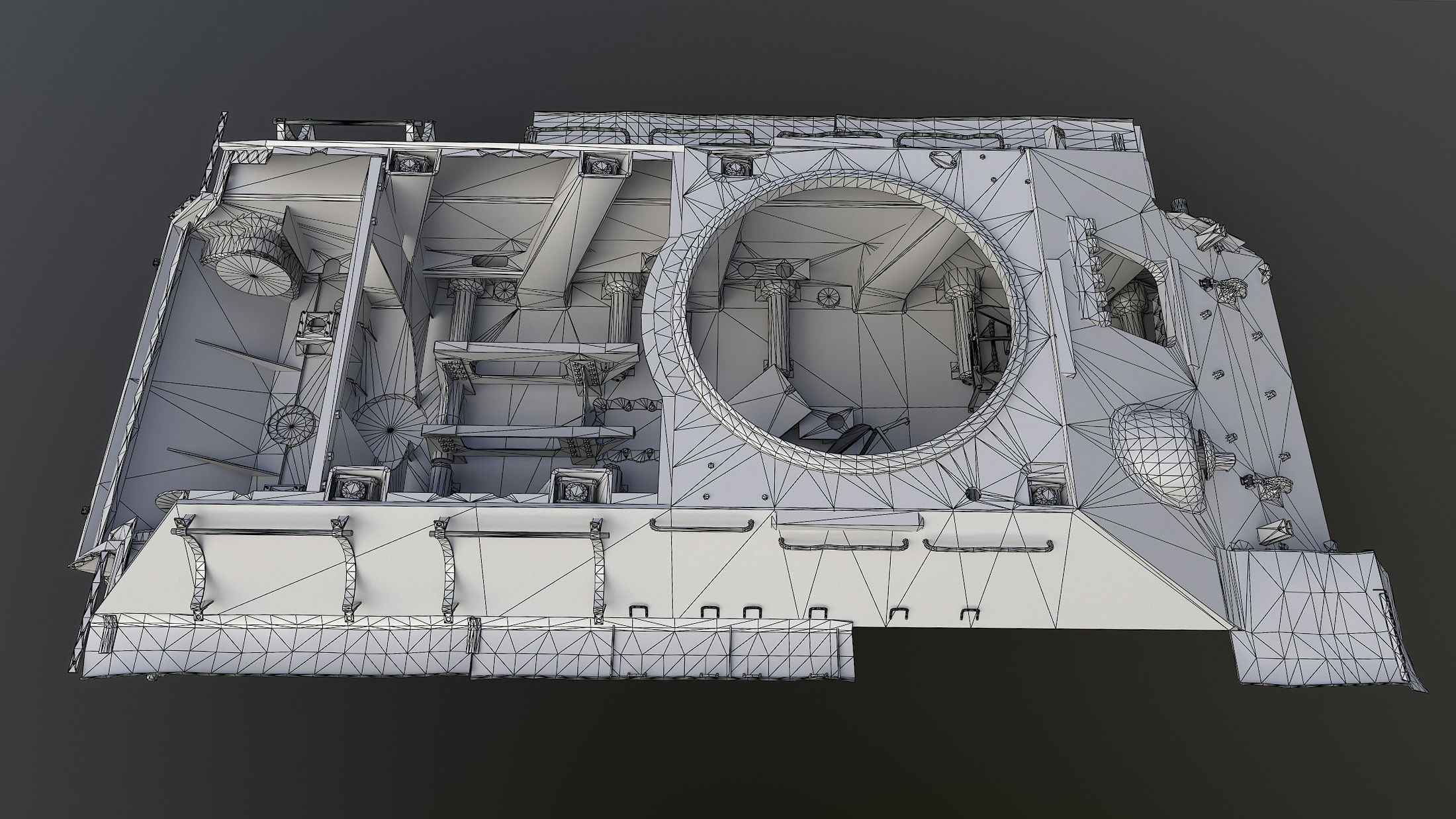 Tank T-34 Hull Rusted Low-poly 3D model_21