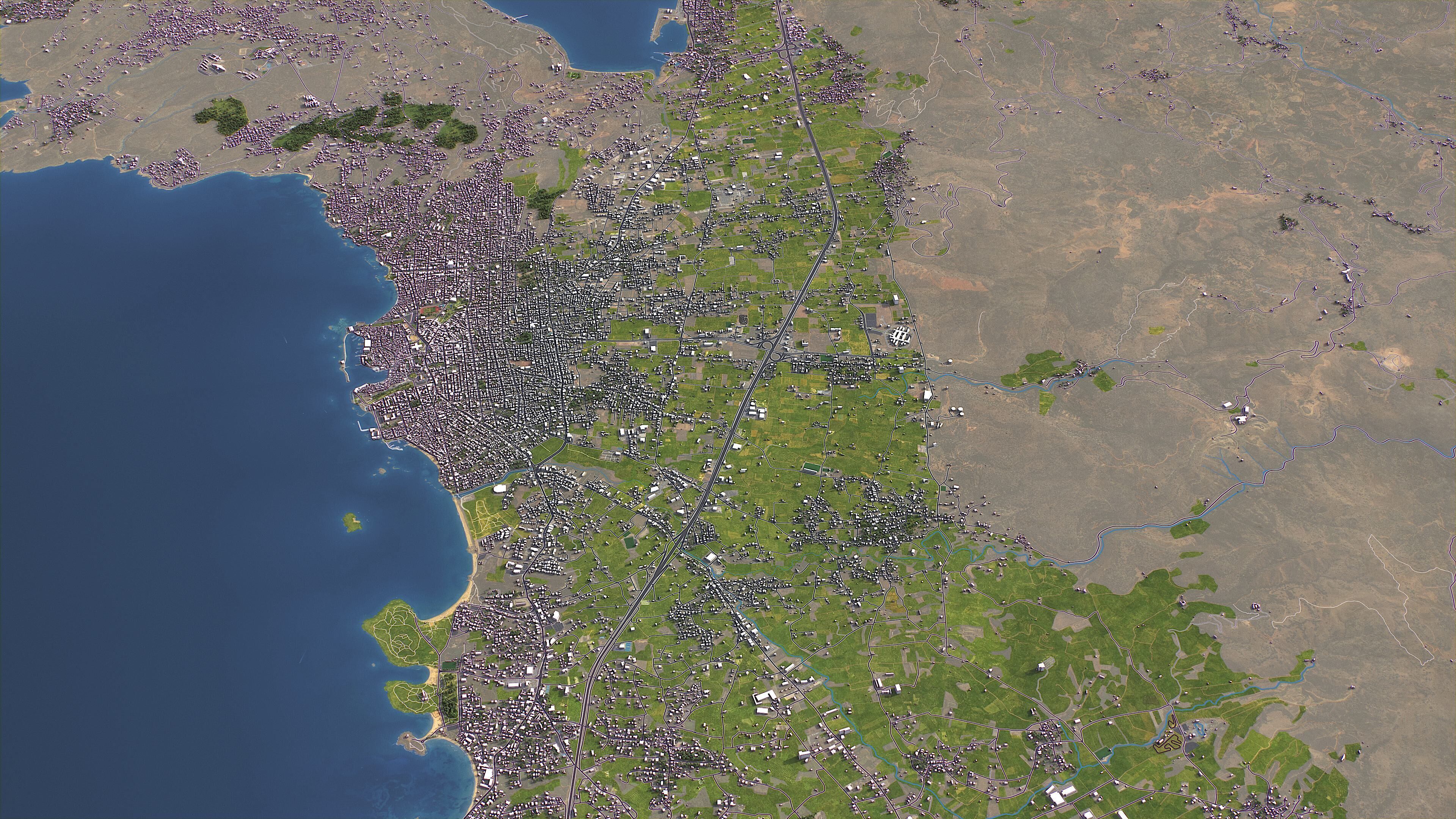 Chania - 3D City Model Low-poly 3D model_7