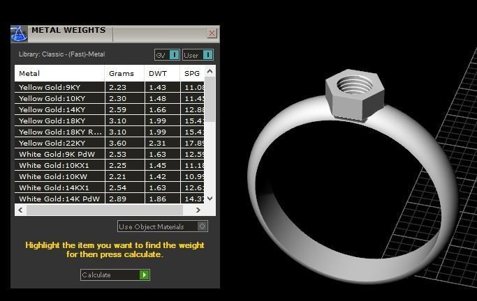 Ring bolt with nut 124 3D model_19