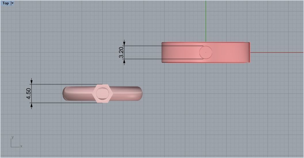 Ring bolt with nut 124 3D model_15
