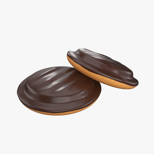 Cookies chocolate and filled 3D model