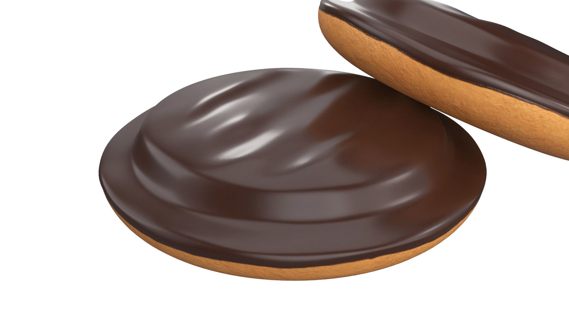 Cookies chocolate and filled 3D model_8