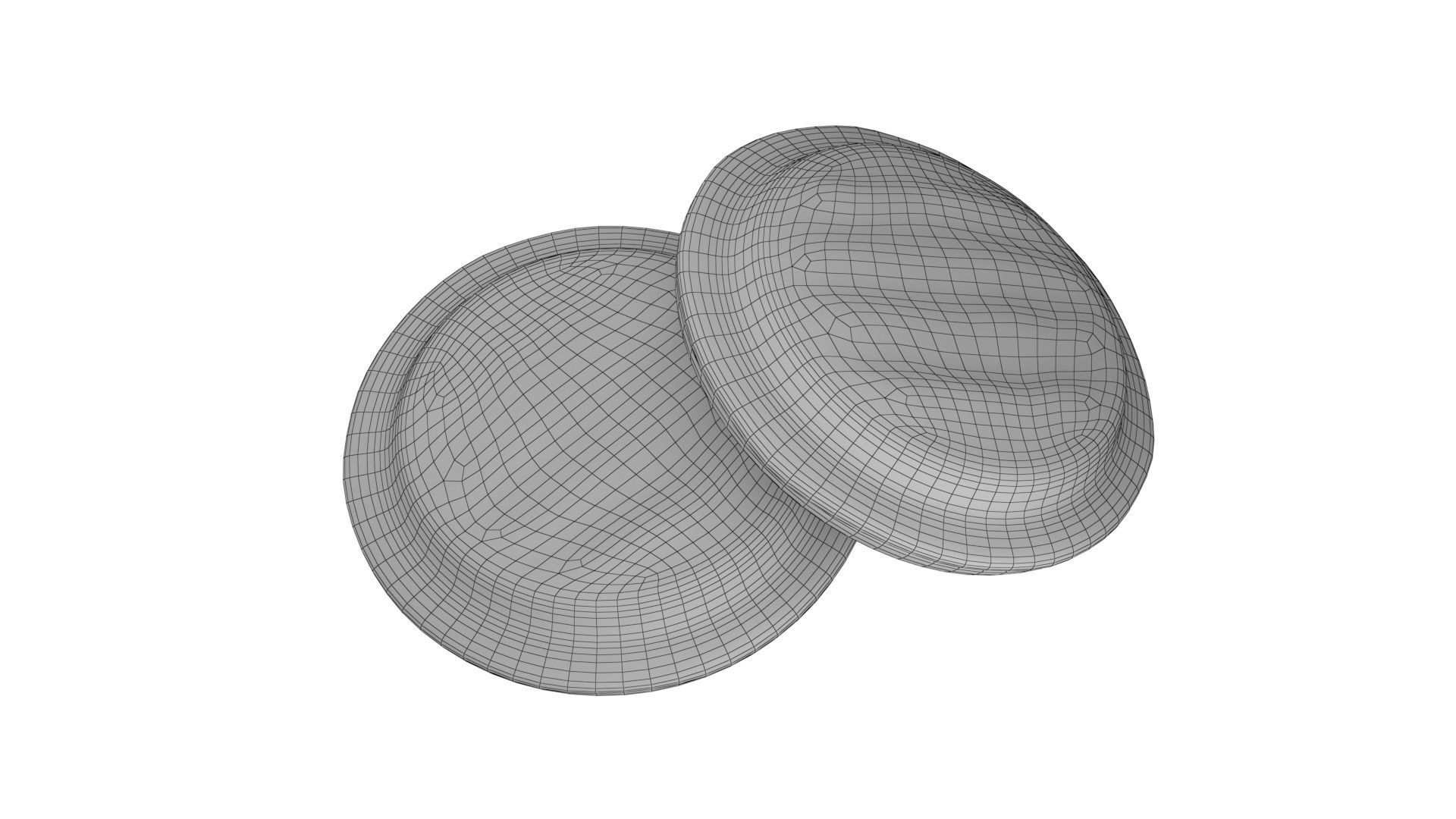 Cookies chocolate and filled 3D model_14