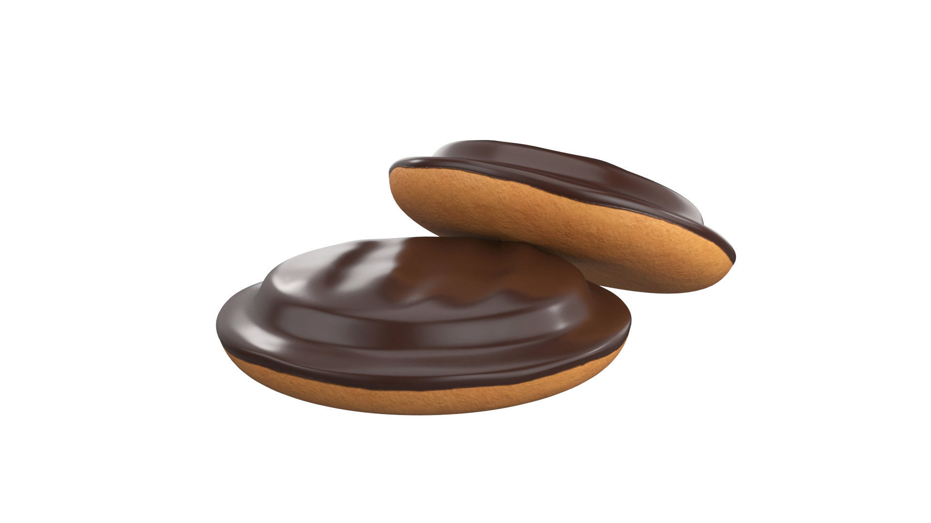 Cookies chocolate and filled 3D model_5
