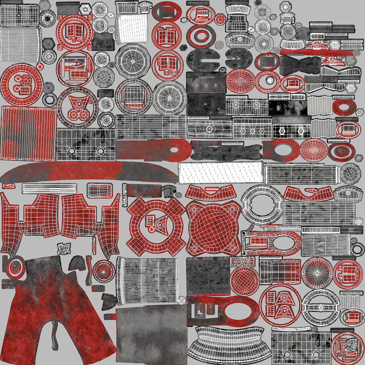 Pipe Bench Vise Dusty Rigged 3D model_22