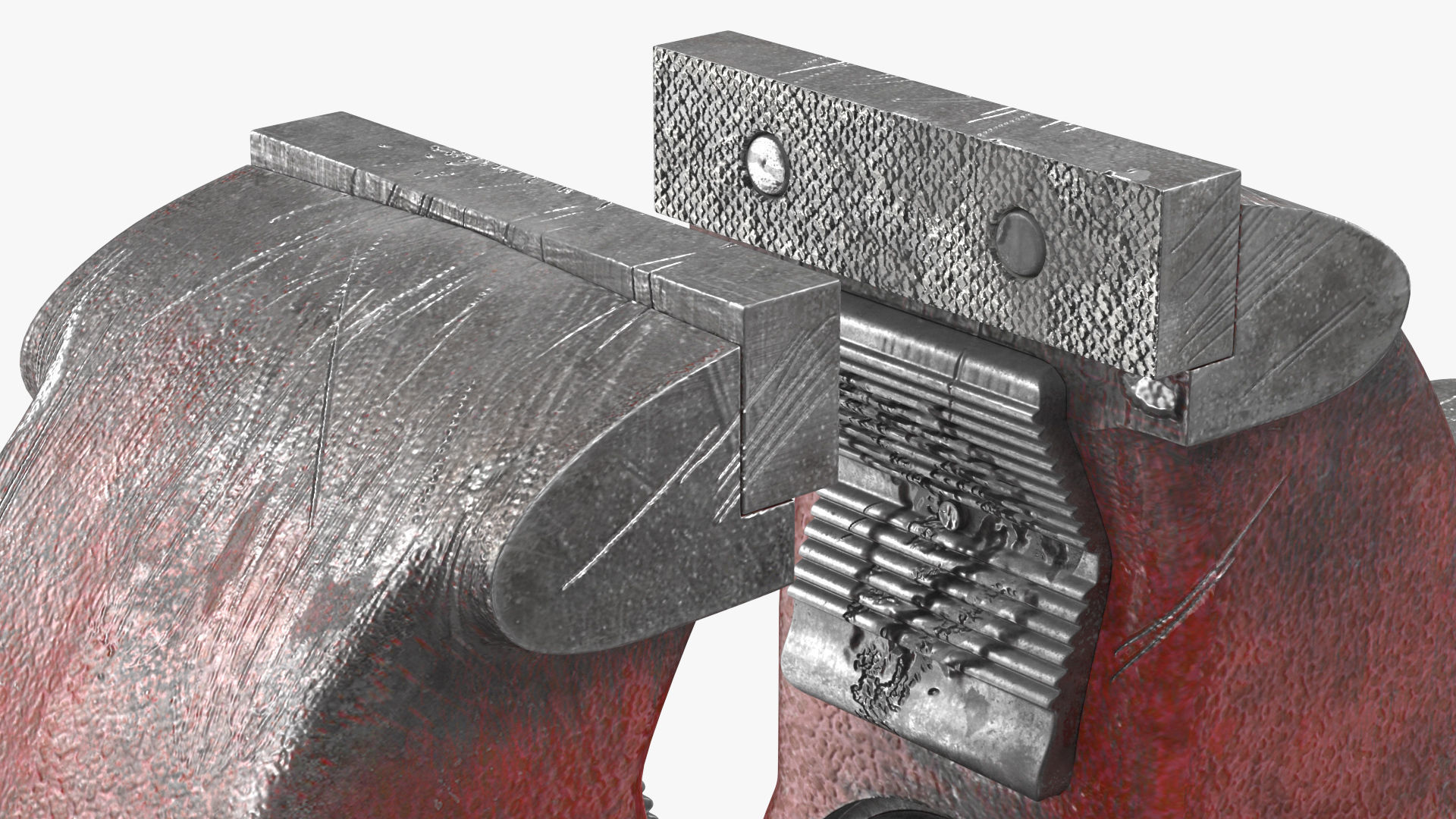 Pipe Bench Vise Dusty Rigged 3D model_17