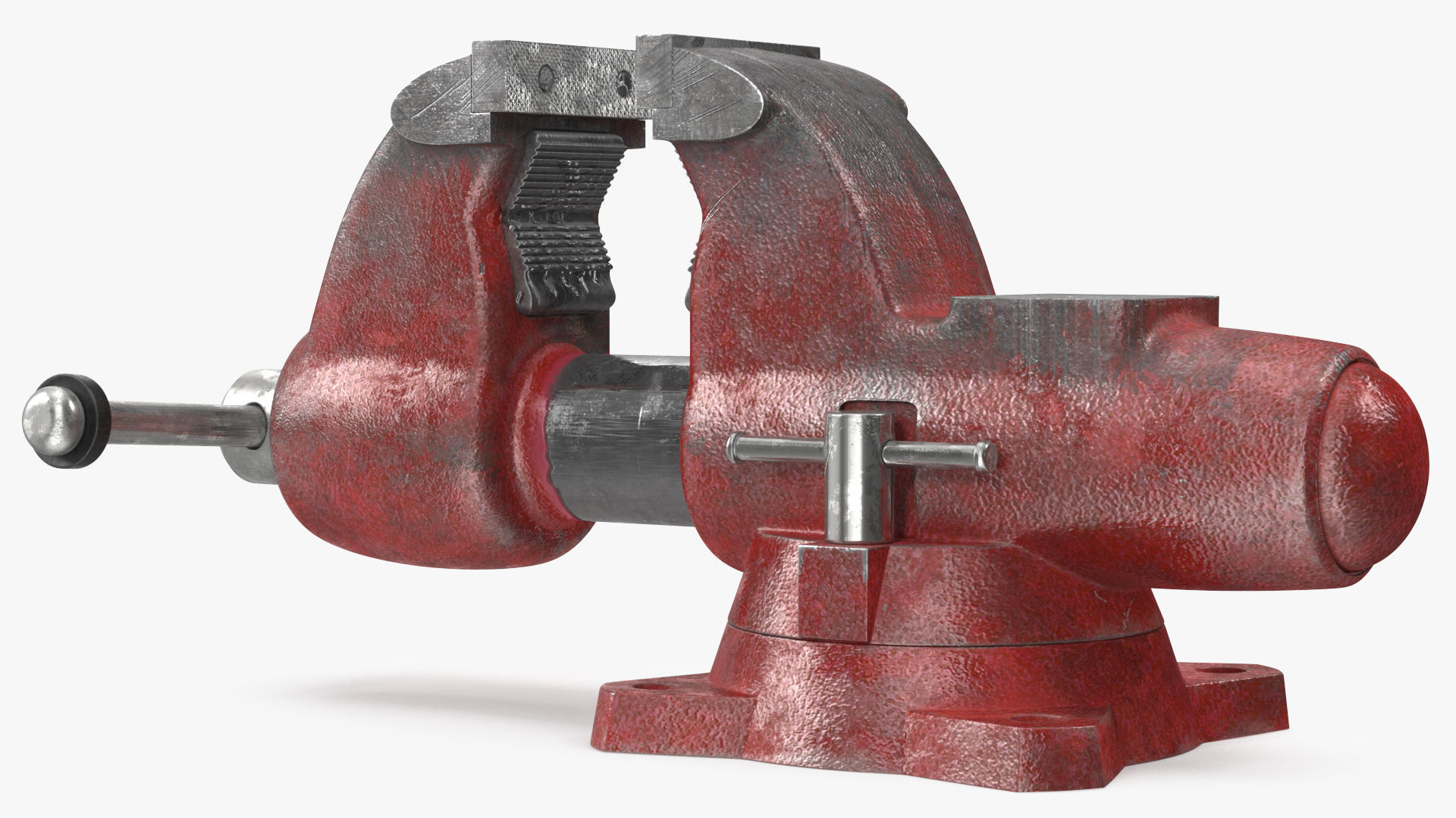 Pipe Bench Vise Dusty Rigged 3D model_9