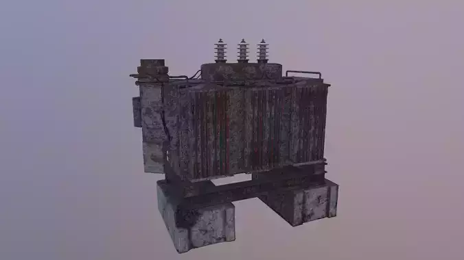 Transformer old rusty power station