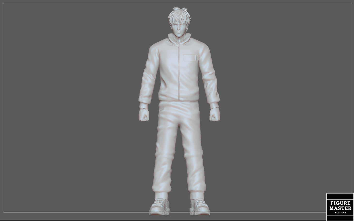 SQUID GAME PLAYER NETFLIX STATUE 3D PRINT 3D print model_6