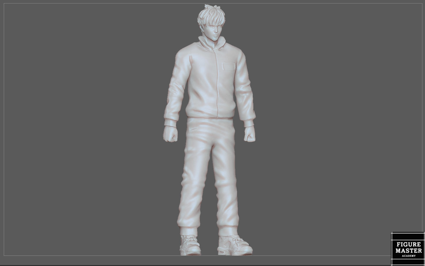 SQUID GAME PLAYER NETFLIX STATUE 3D PRINT 3D print model_7