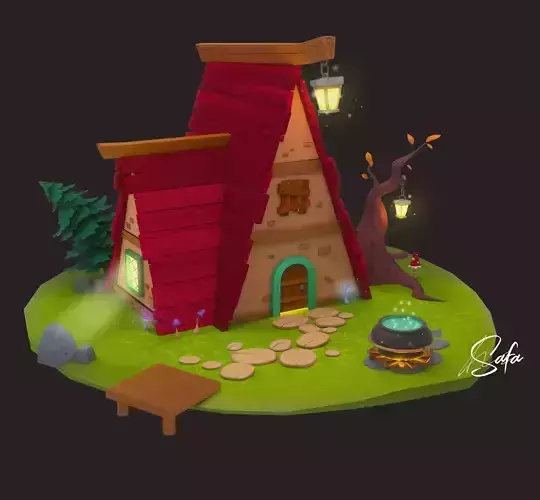 3D little house 