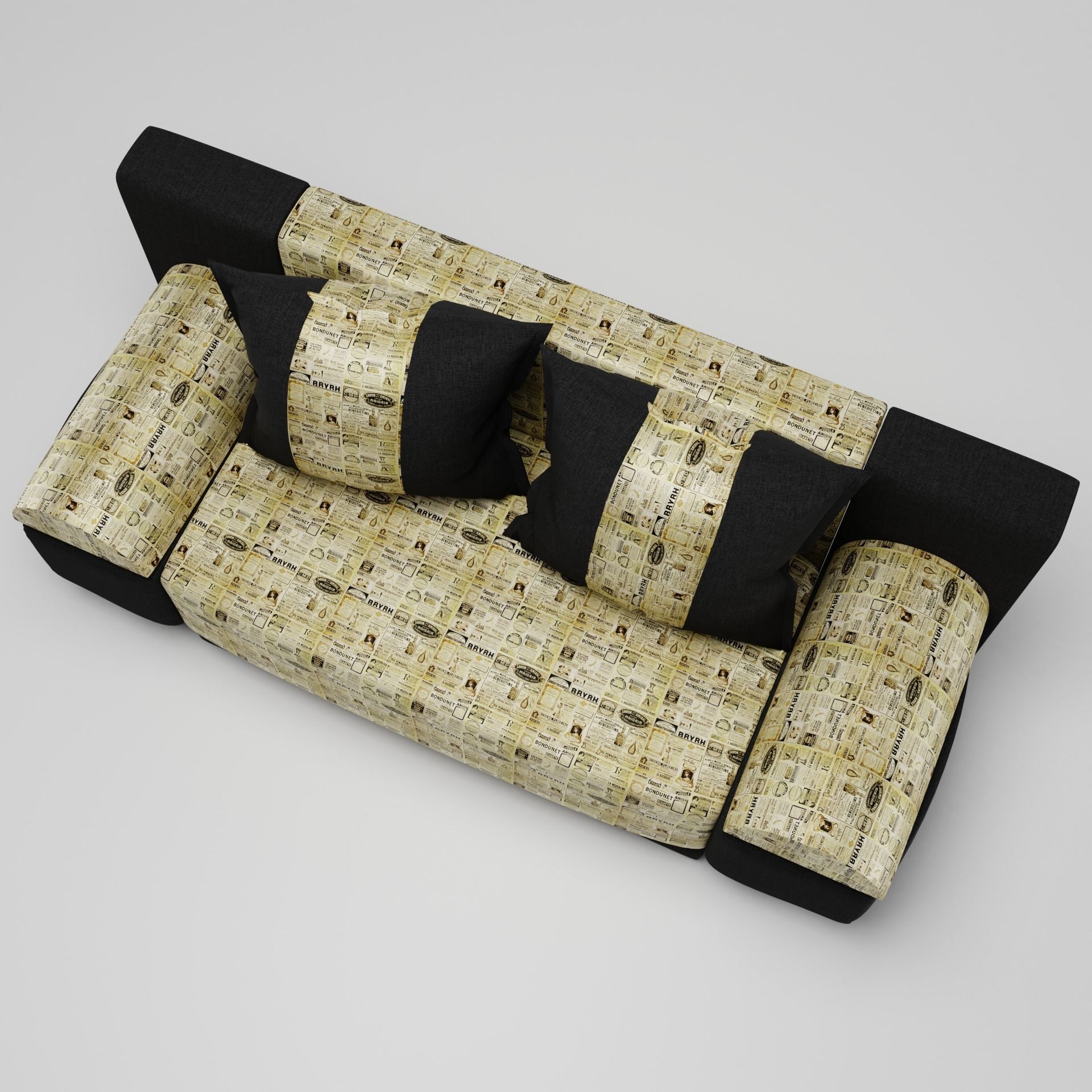 Sofa Madrid 3D model_3