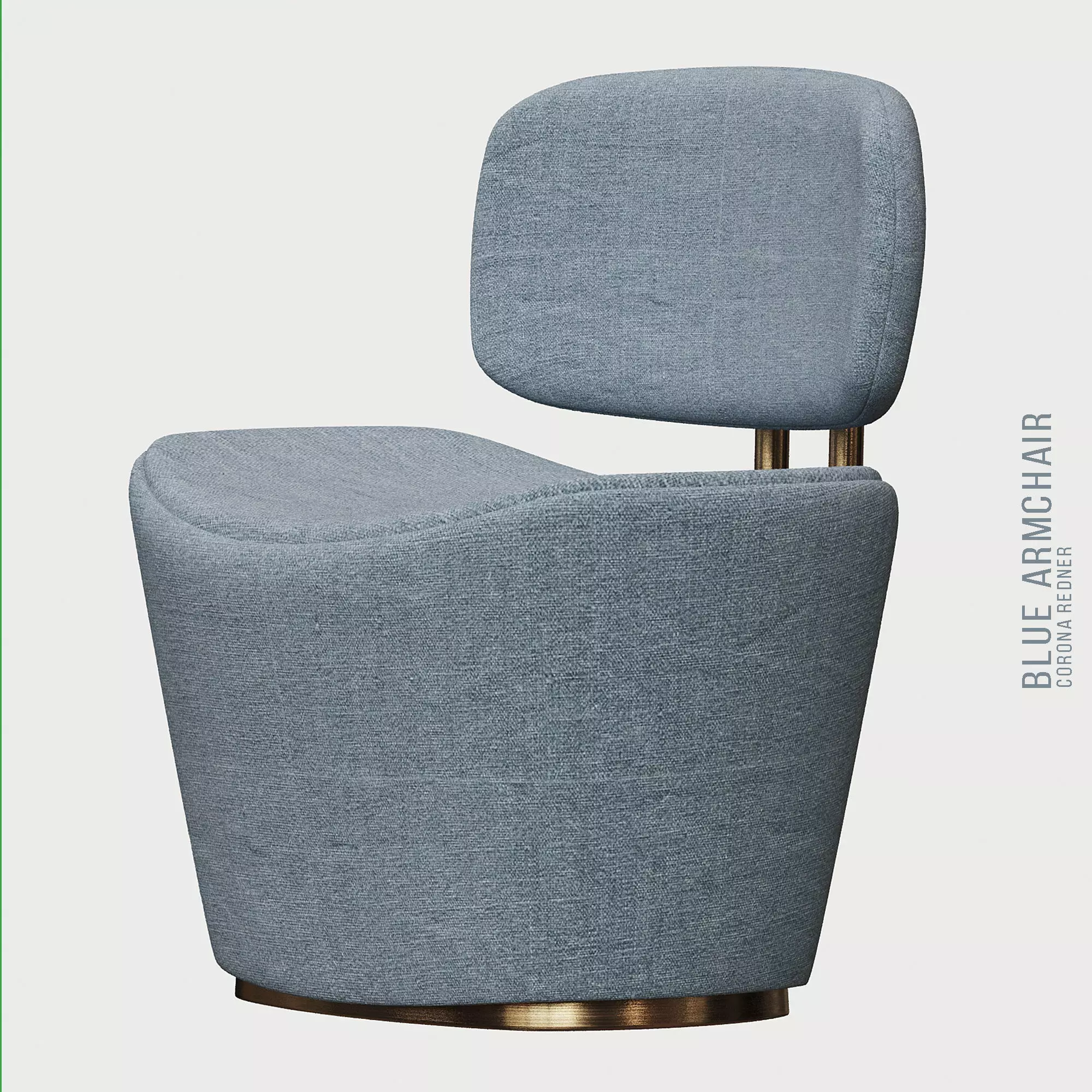 green armchair 3D model