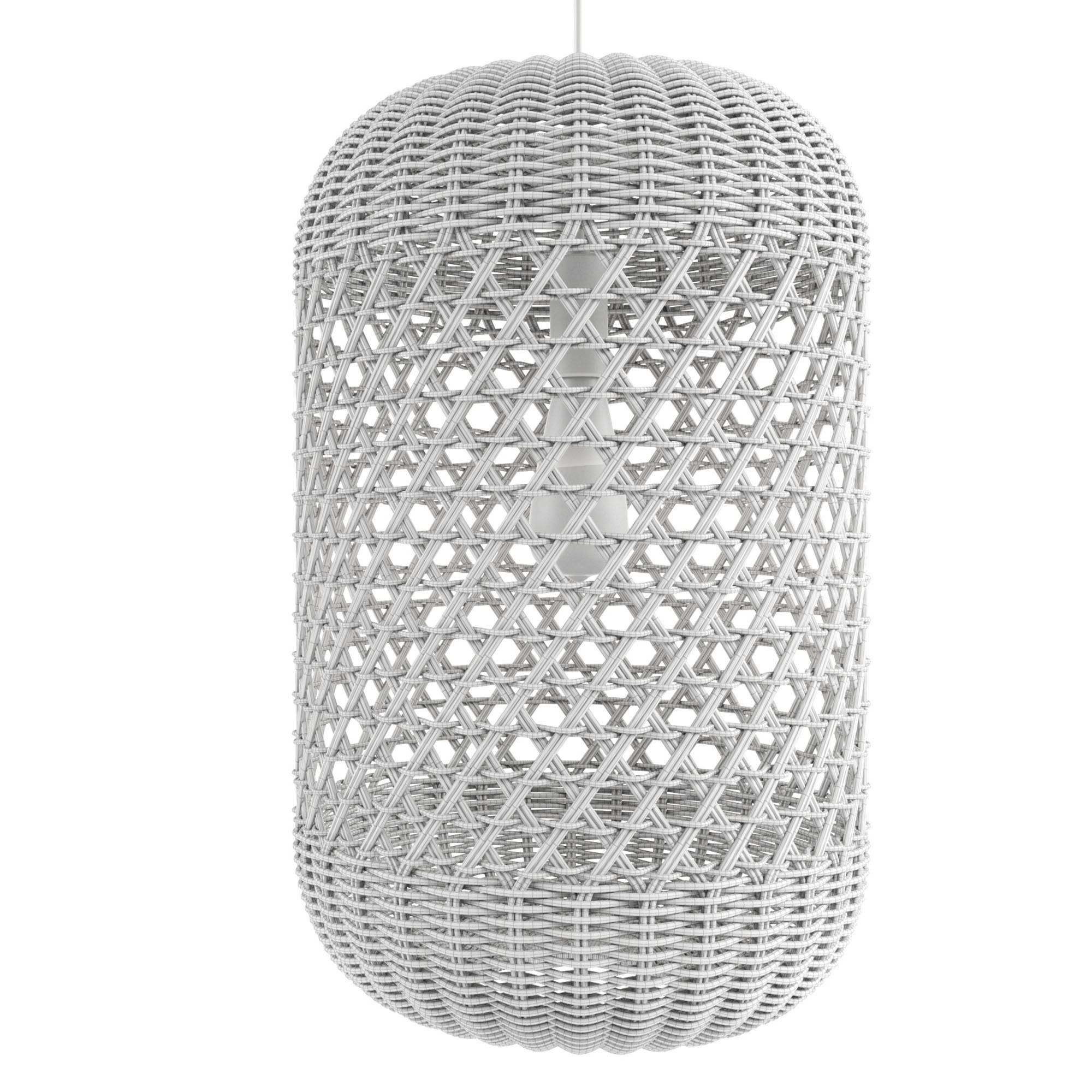 Devlin Rattan Pendant Light 3D model_2