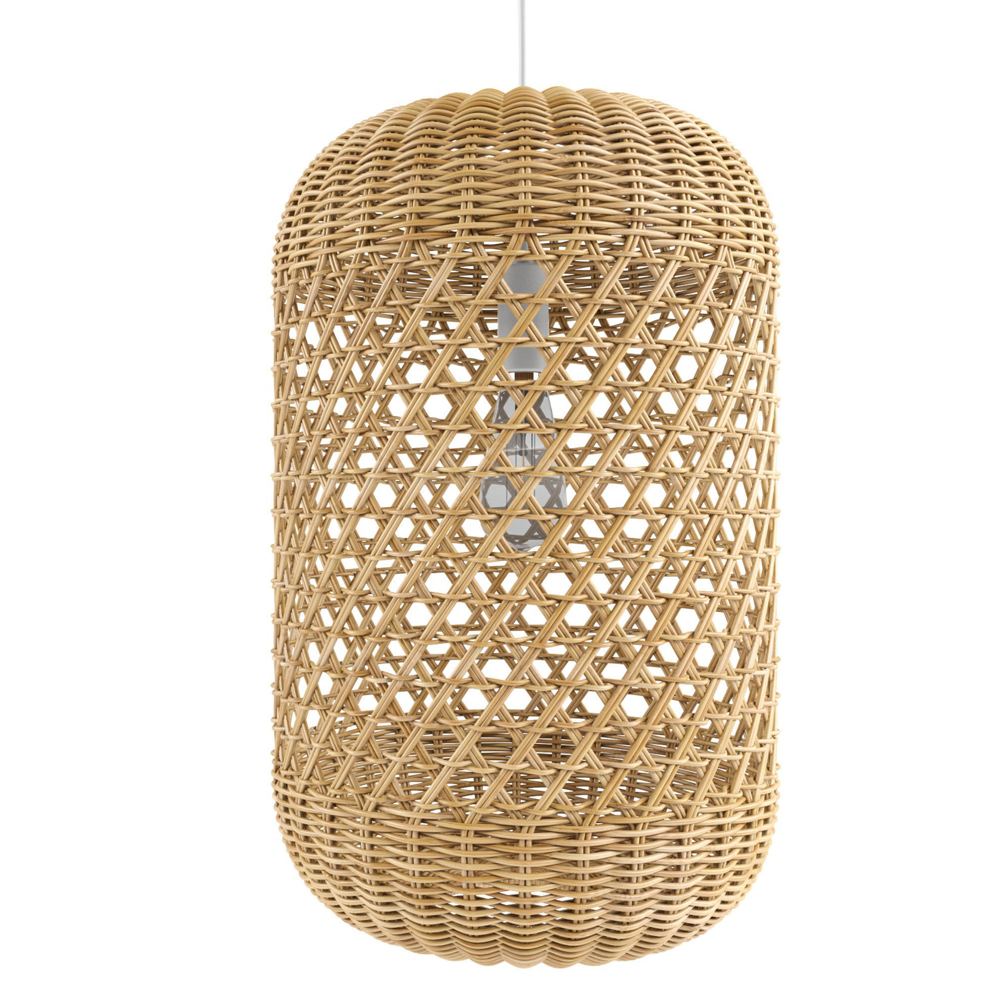 Devlin Rattan Pendant Light 3D model_1
