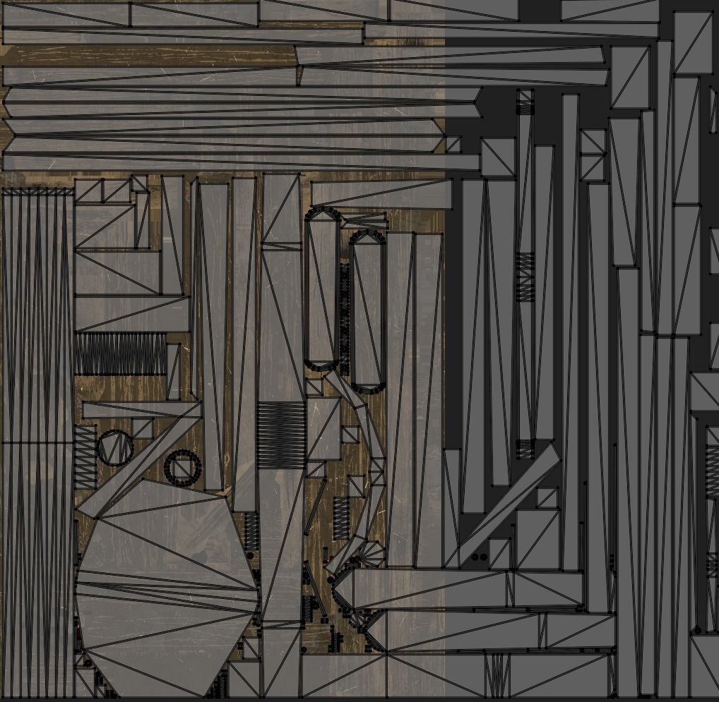 MEDIEVAL Trebuchet  Low-poly 3D model_9