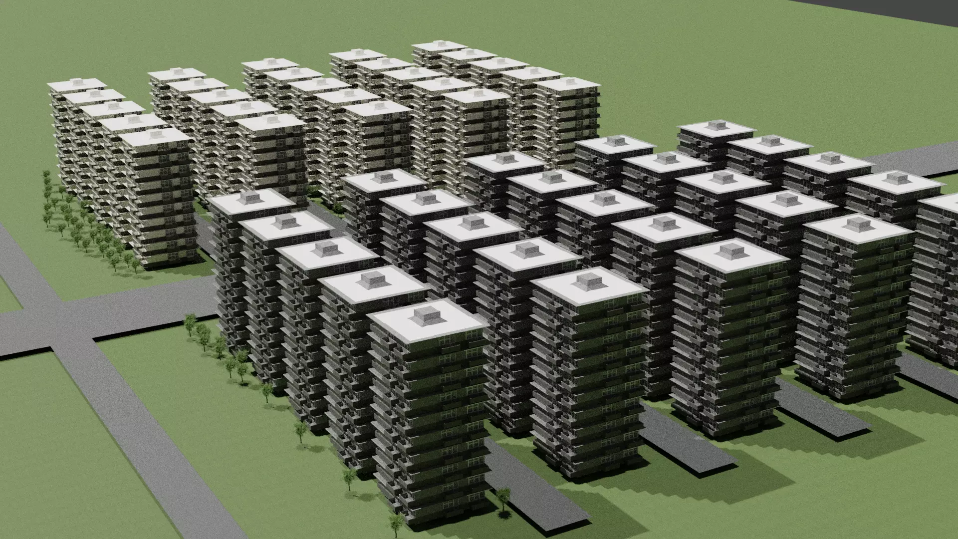 Building residential Free 3D model_0