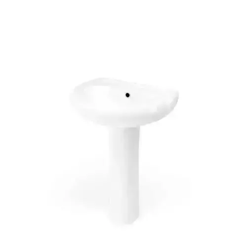 White Bathroom Sink