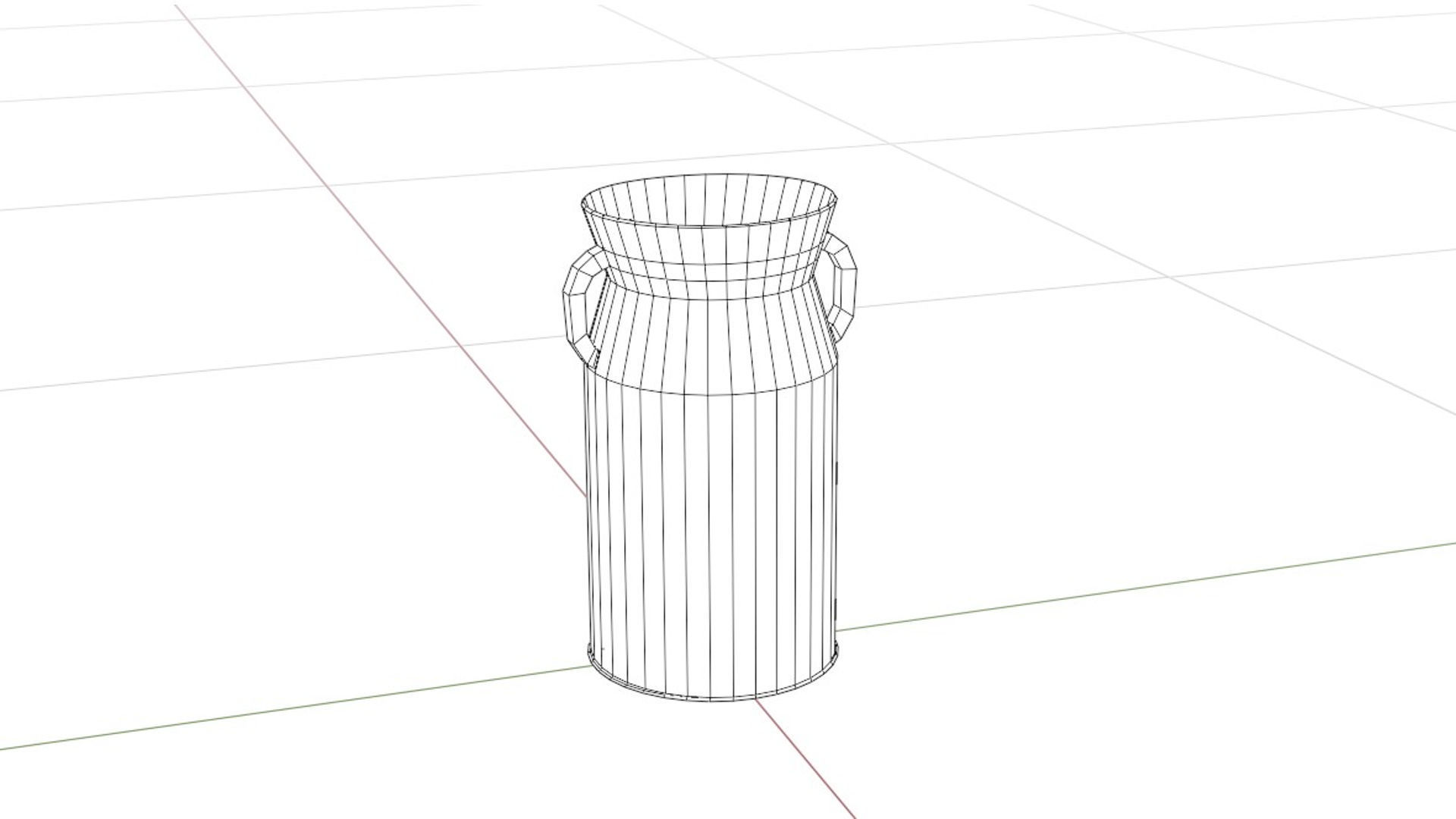 Metal Milk Jug Free low-poly 3D model_11