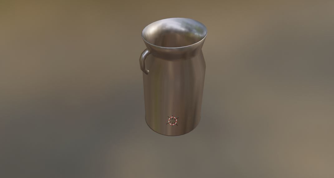 Metal Milk Jug Free low-poly 3D model_3