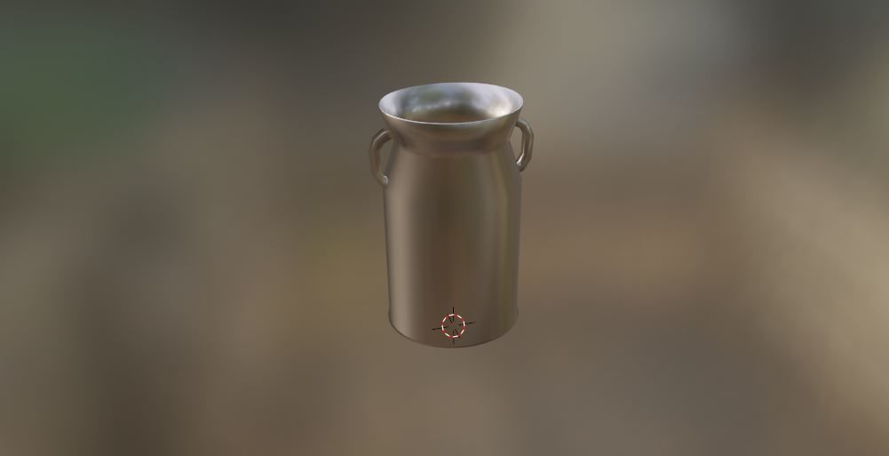 Metal Milk Jug Free low-poly 3D model_6