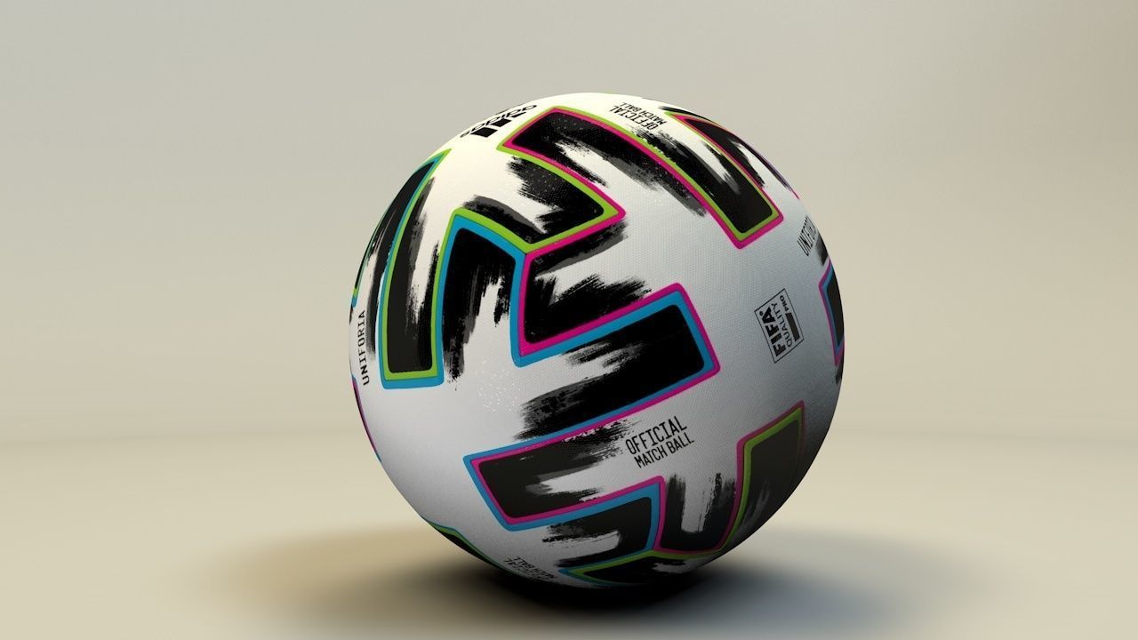 EURO 2020 BALL UNIFORIA 3D model_1