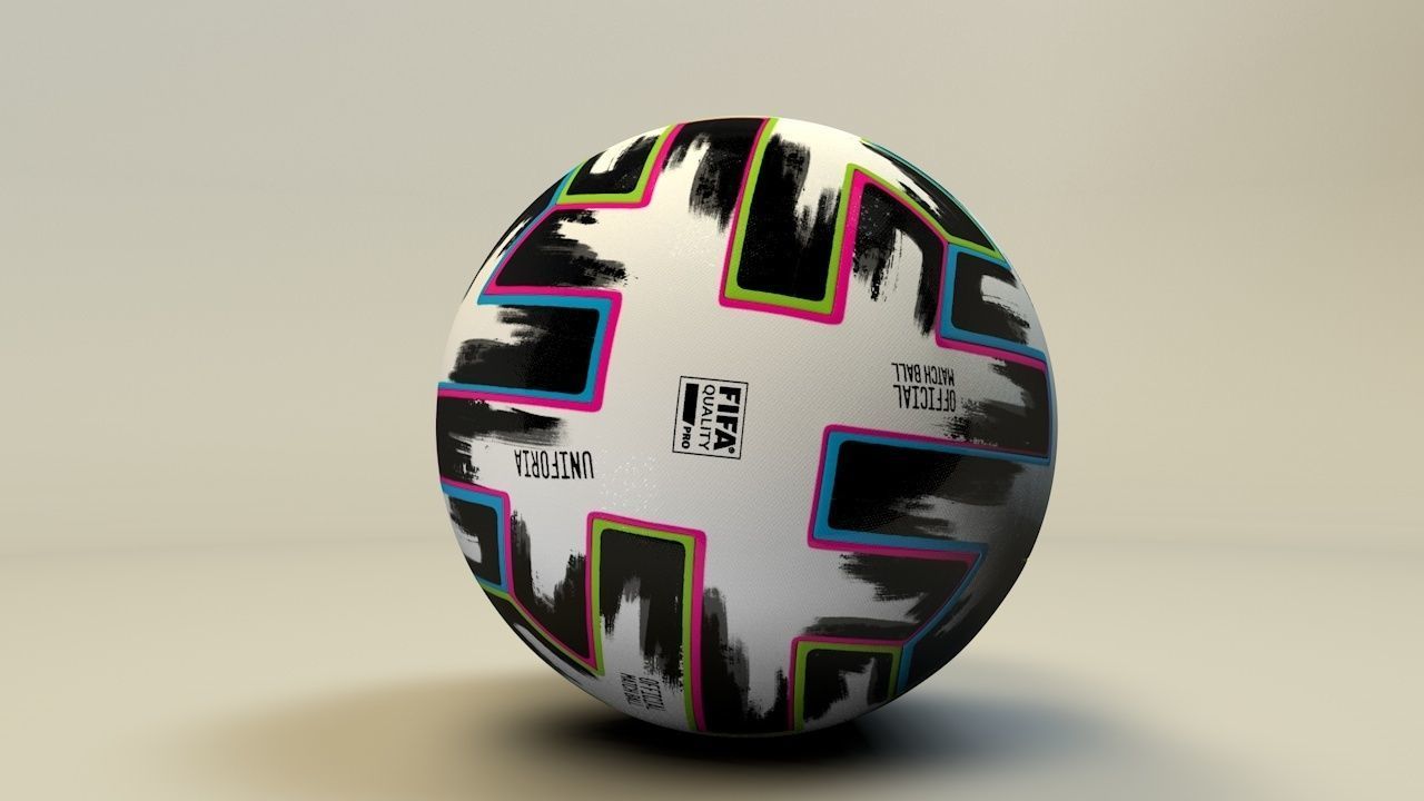 EURO 2020 BALL UNIFORIA 3D model_4