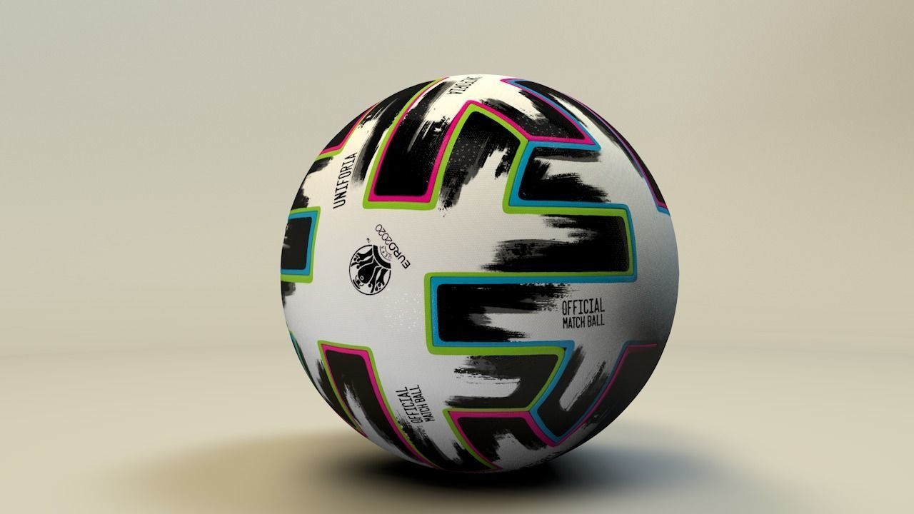 EURO 2020 BALL UNIFORIA 3D model_7