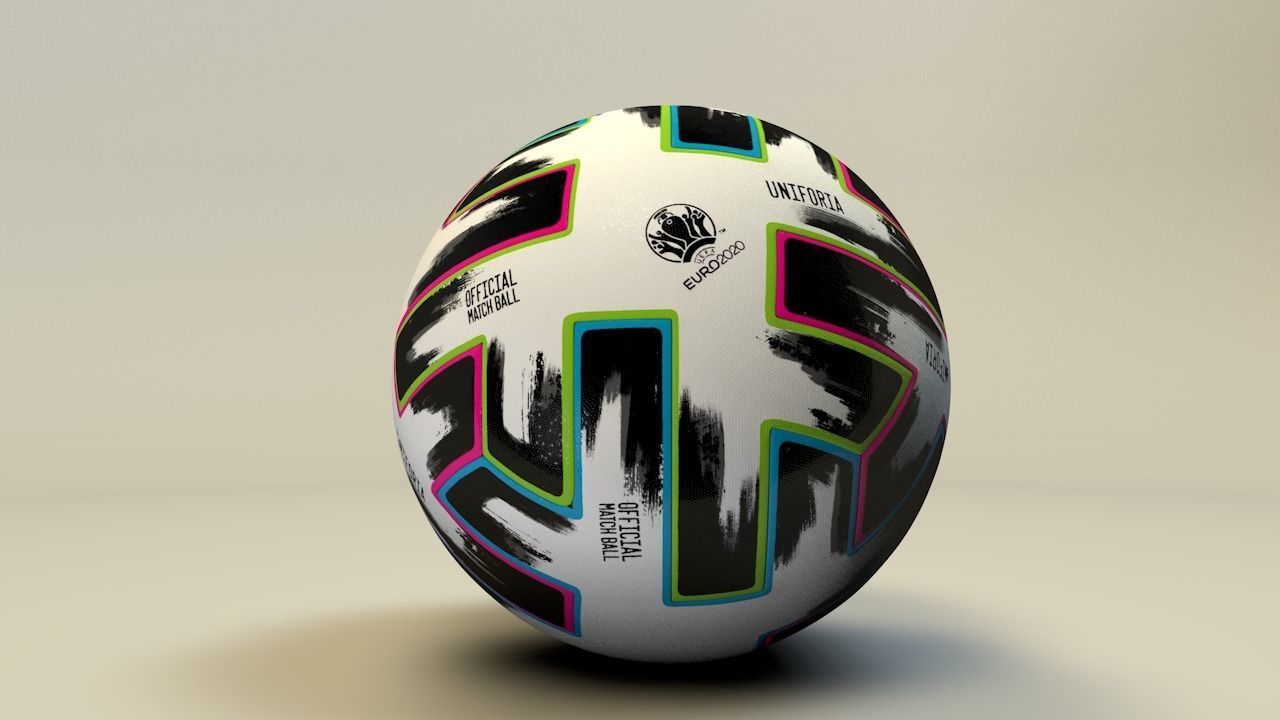 EURO 2020 BALL UNIFORIA 3D model_11