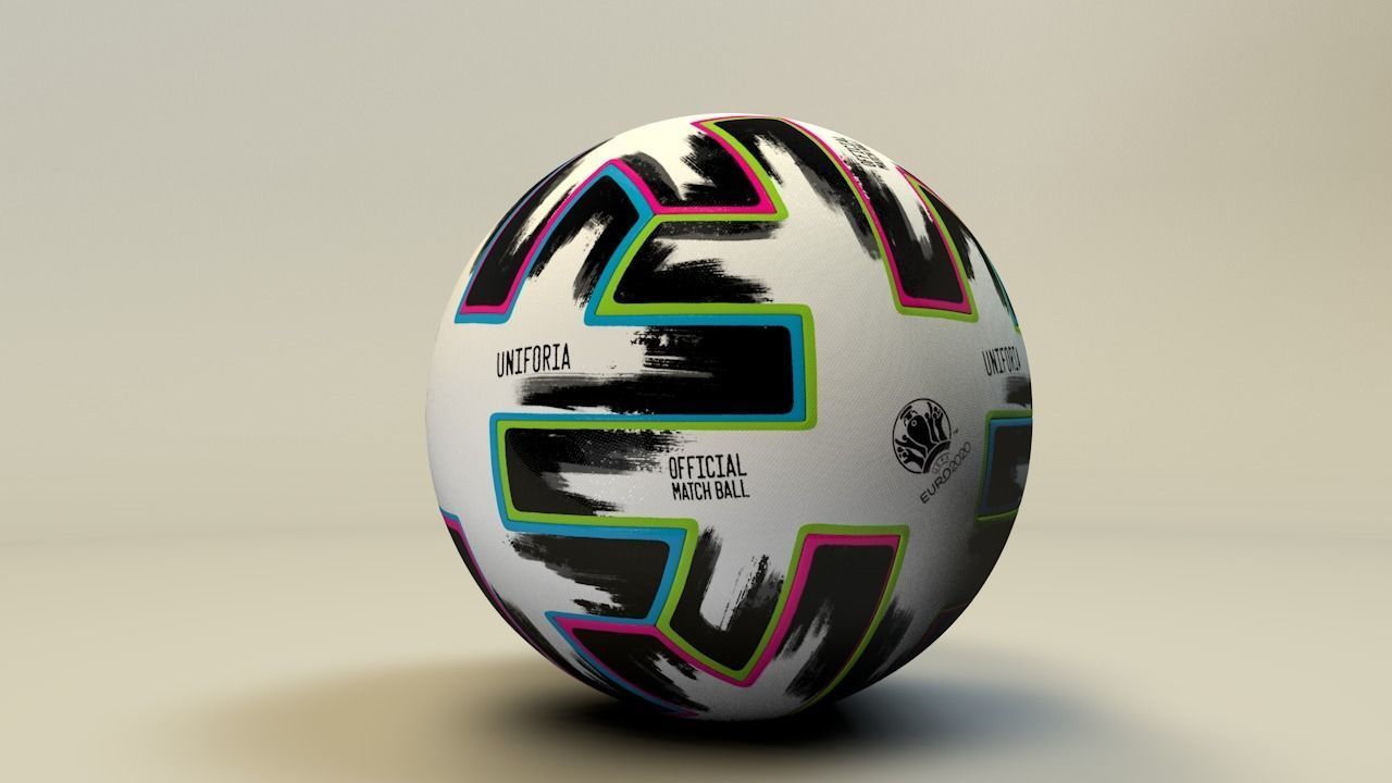 EURO 2020 BALL UNIFORIA 3D model_8