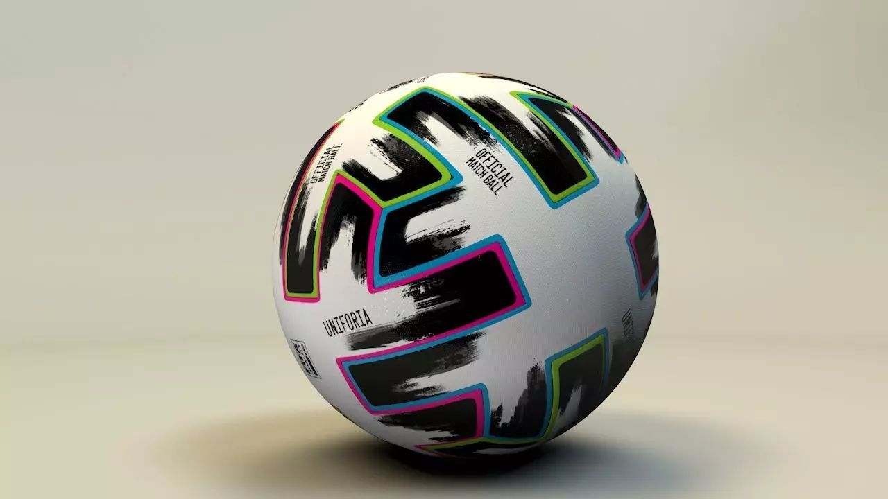 EURO 2020 BALL UNIFORIA 3D model_0