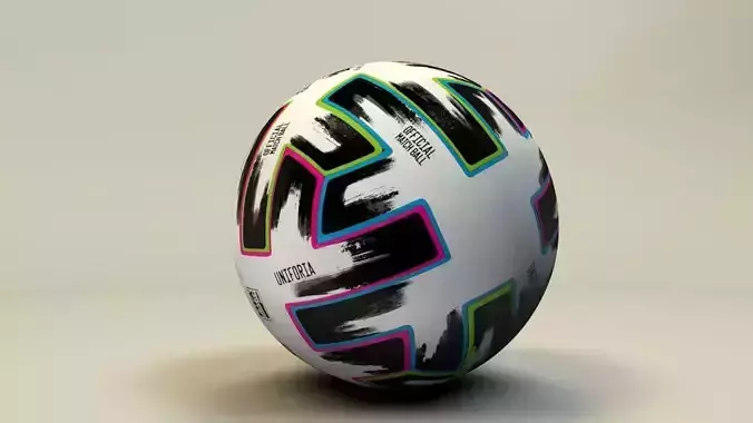 EURO 2020 BALL UNIFORIA 3D model