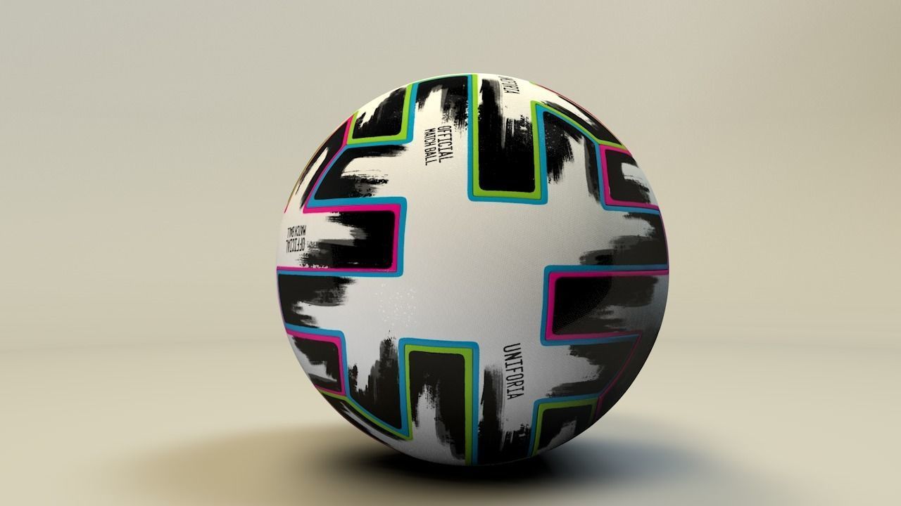 EURO 2020 BALL UNIFORIA 3D model_12