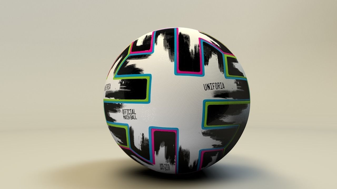 EURO 2020 BALL UNIFORIA 3D model_6
