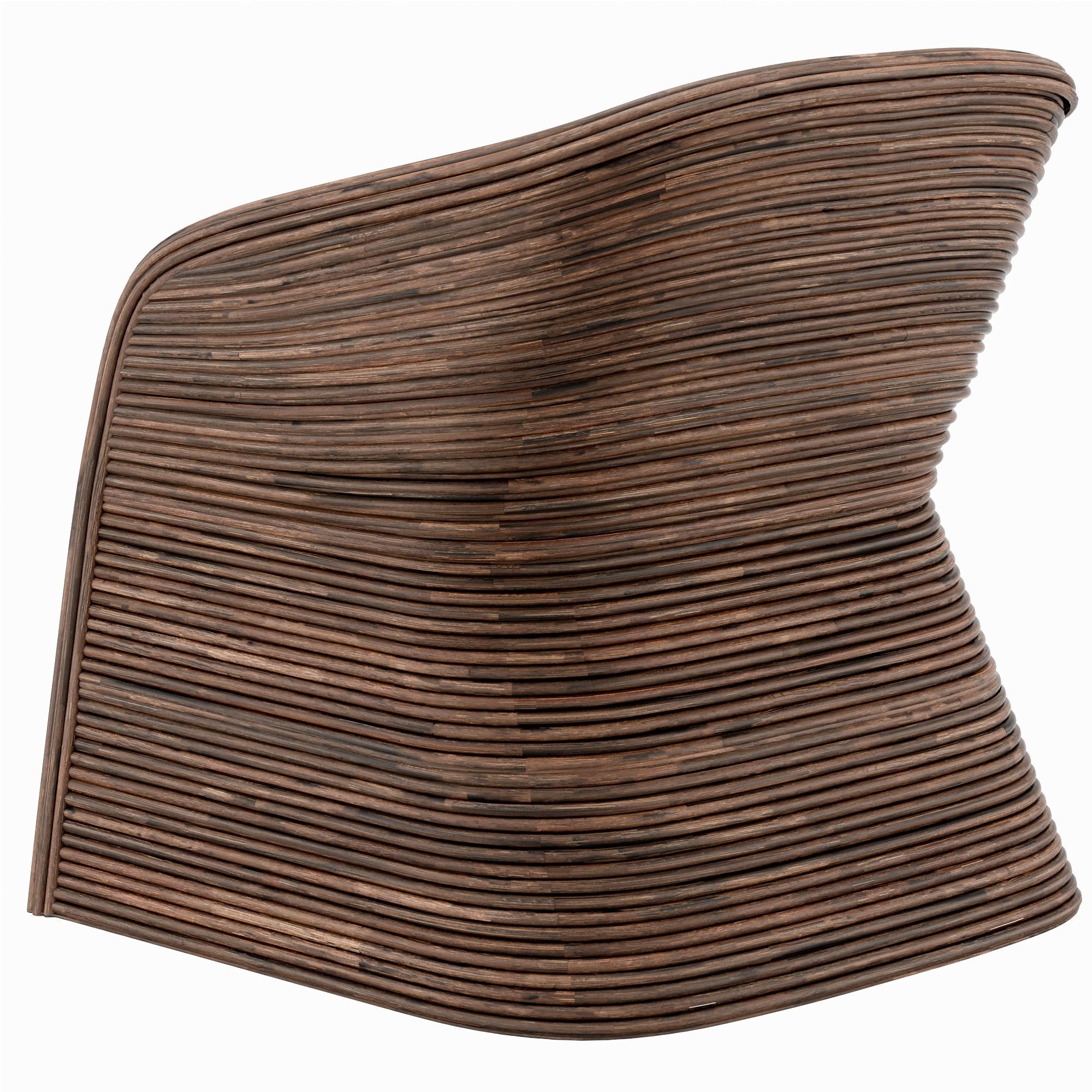 Itiga chair Low-poly 3D model_2