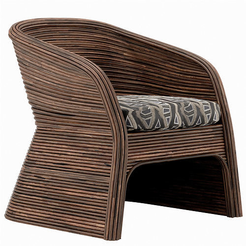 Itiga chair Low-poly 3D model