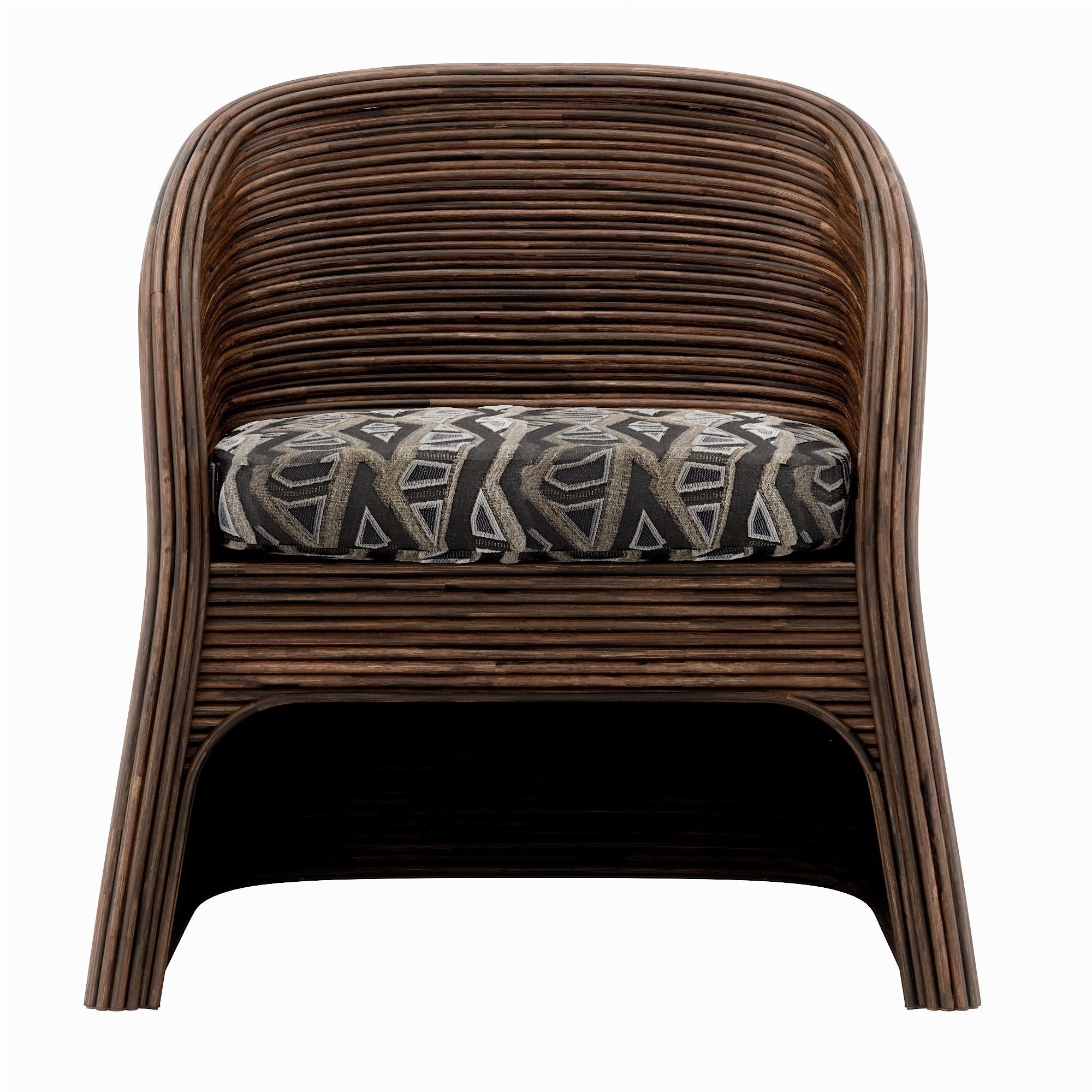 Itiga chair Low-poly 3D model_4