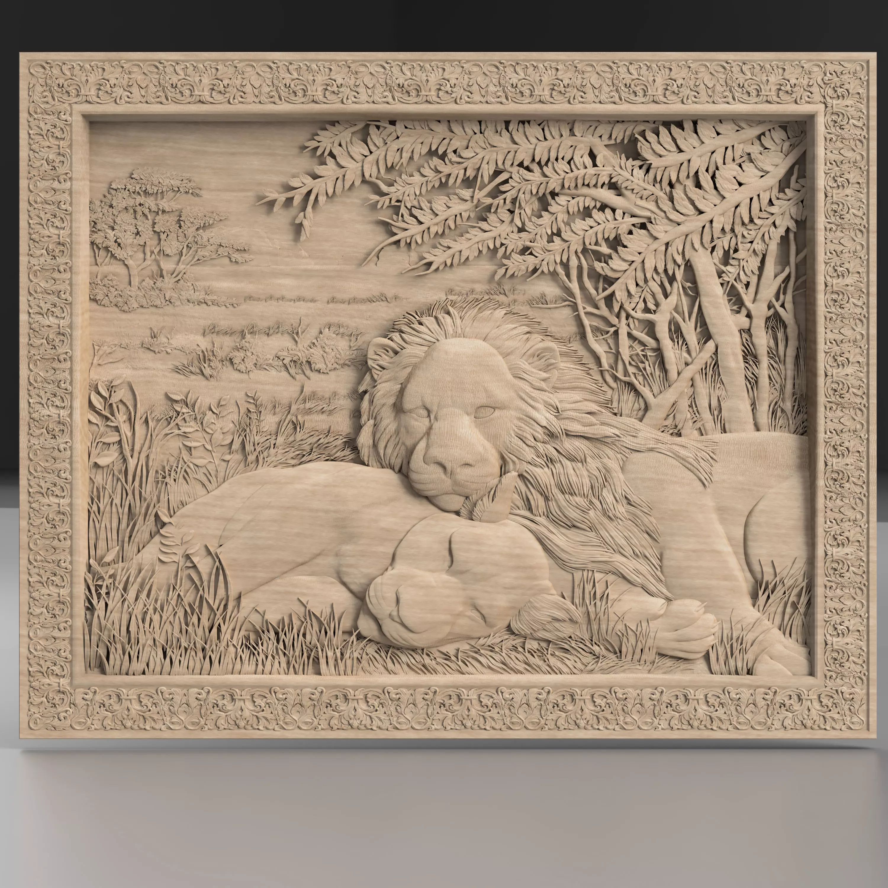 Lions CNC Frame 3D print model