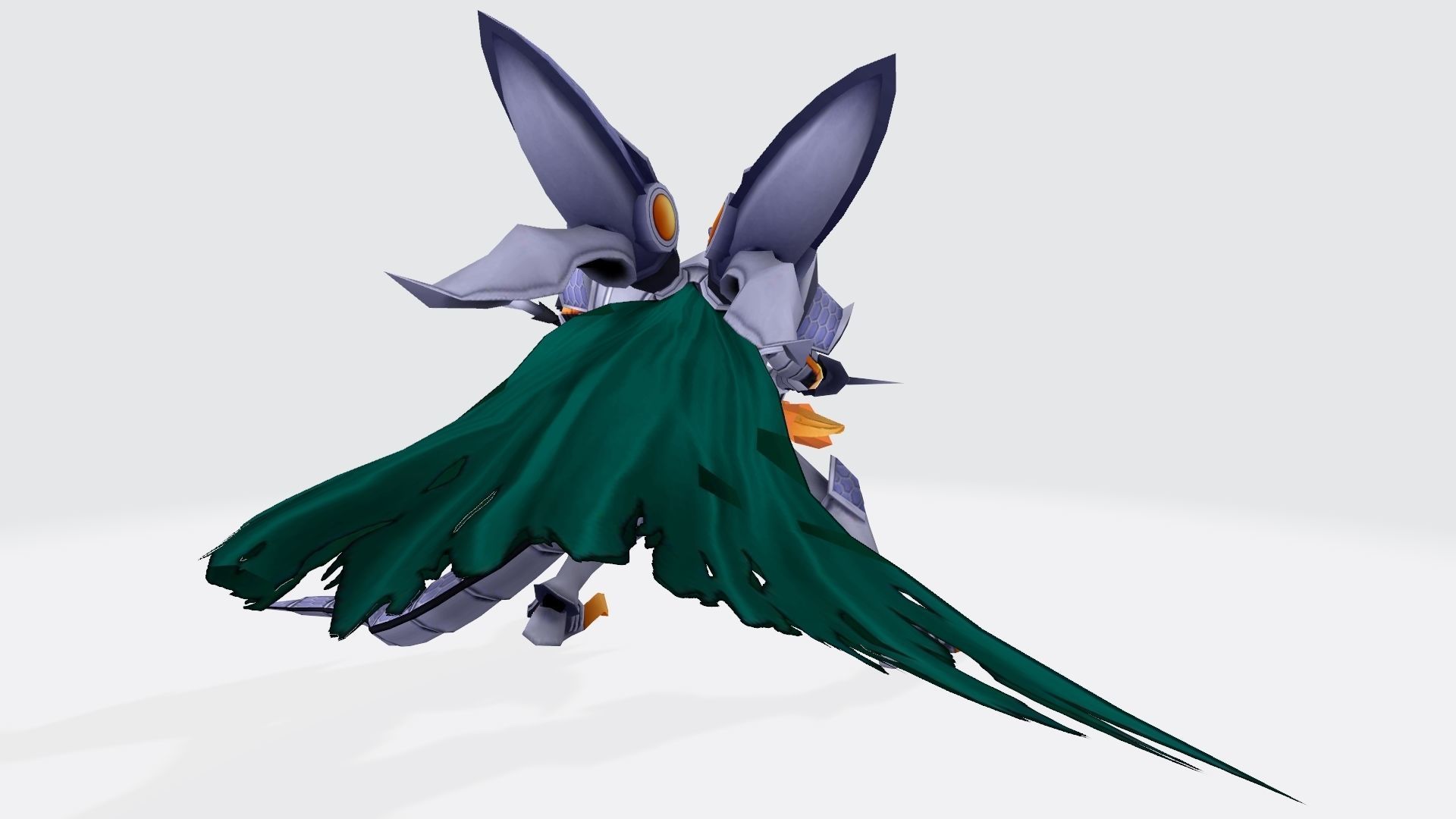 Slayerdramon robot with wings and cape 3D print model_2