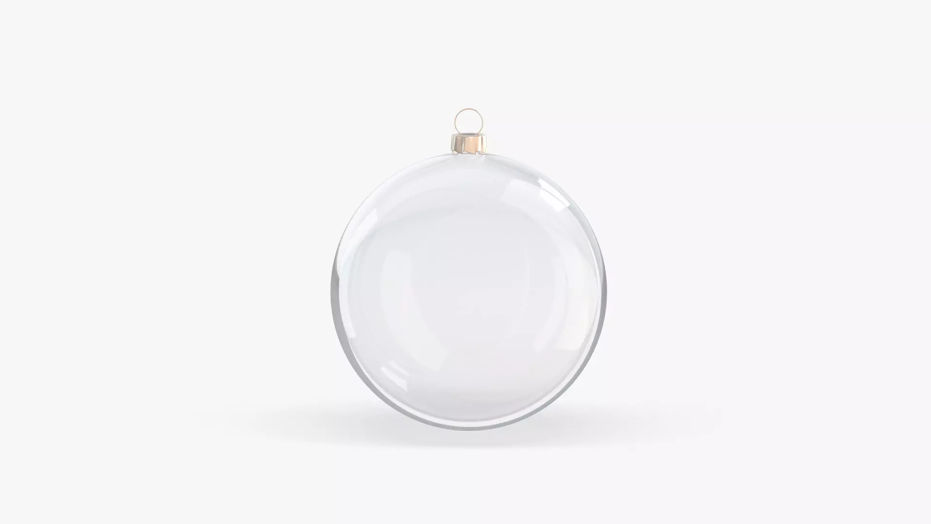 Glass Christmas Ball Low-poly 3D model_0