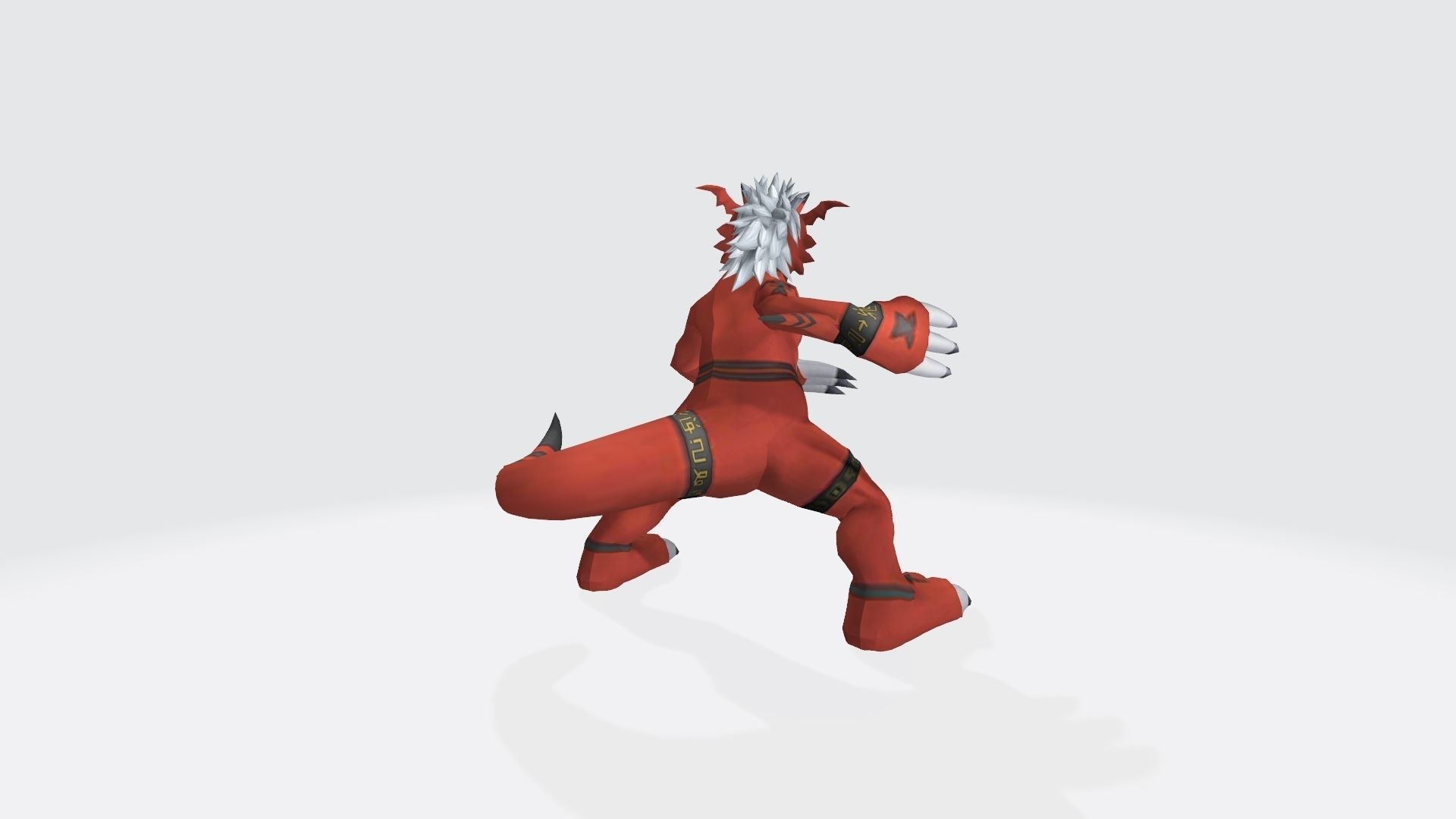Growlmon wolf 3D print model_2