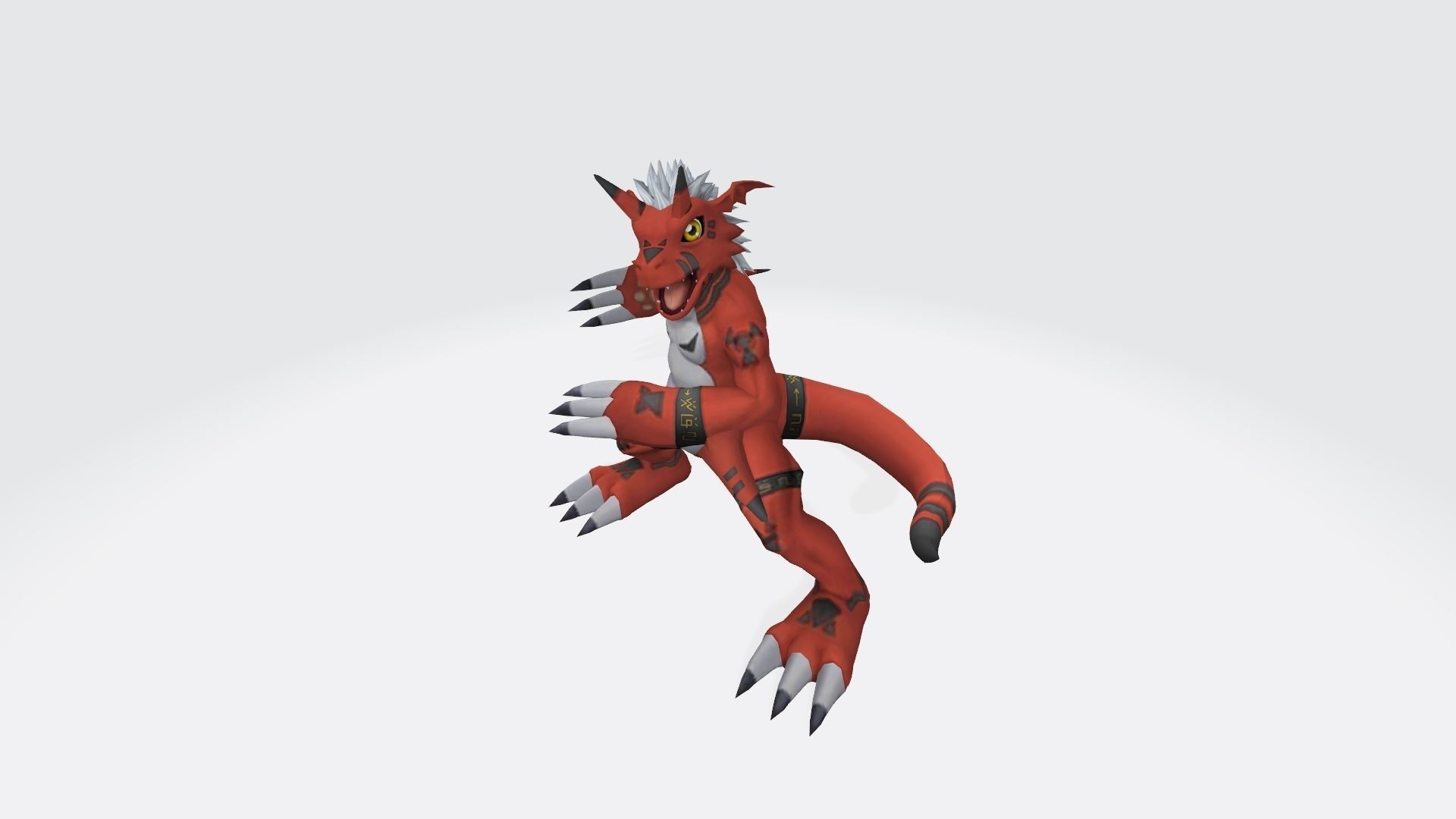 Growlmon wolf 3D print model_5