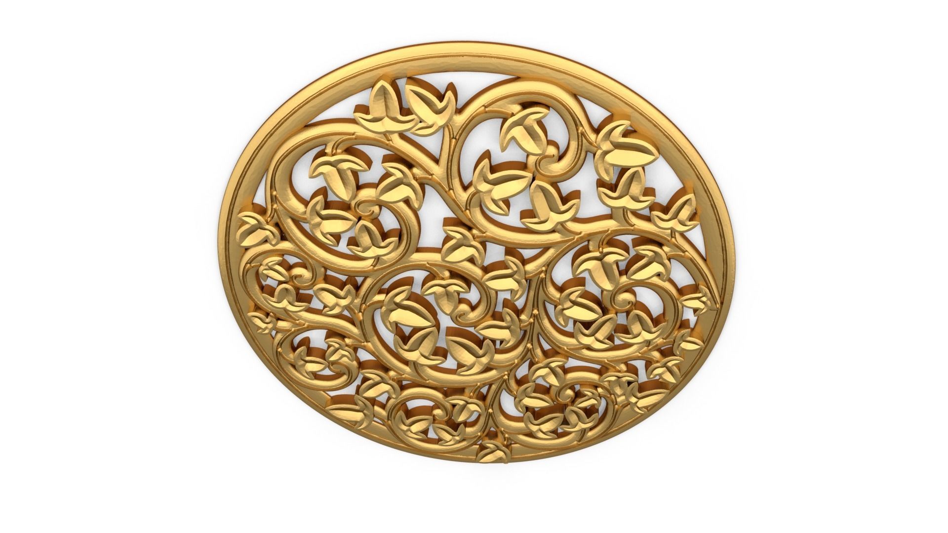 Classic decor ornament 76  3D print model_4