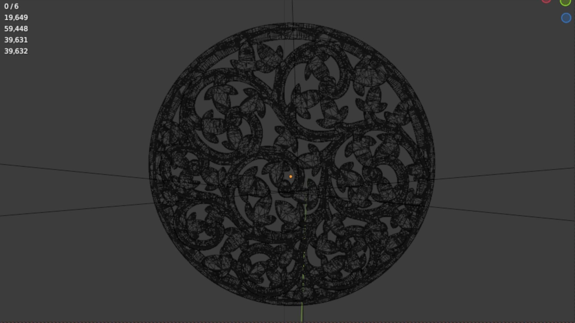 Classic decor ornament 76  3D print model_5