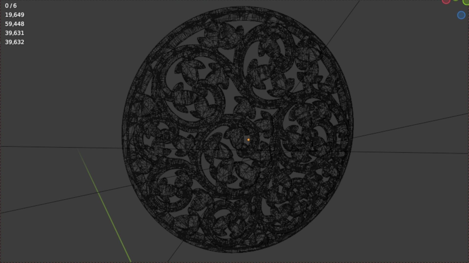 Classic decor ornament 76  3D print model_6