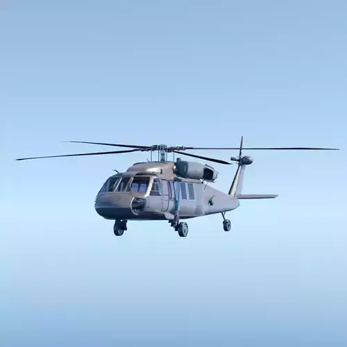 uh60 blackhawk Low-poly 3D model