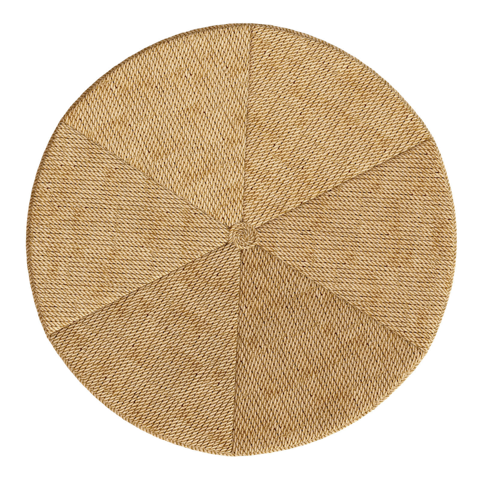 Woven rope coffee table 3D model_4