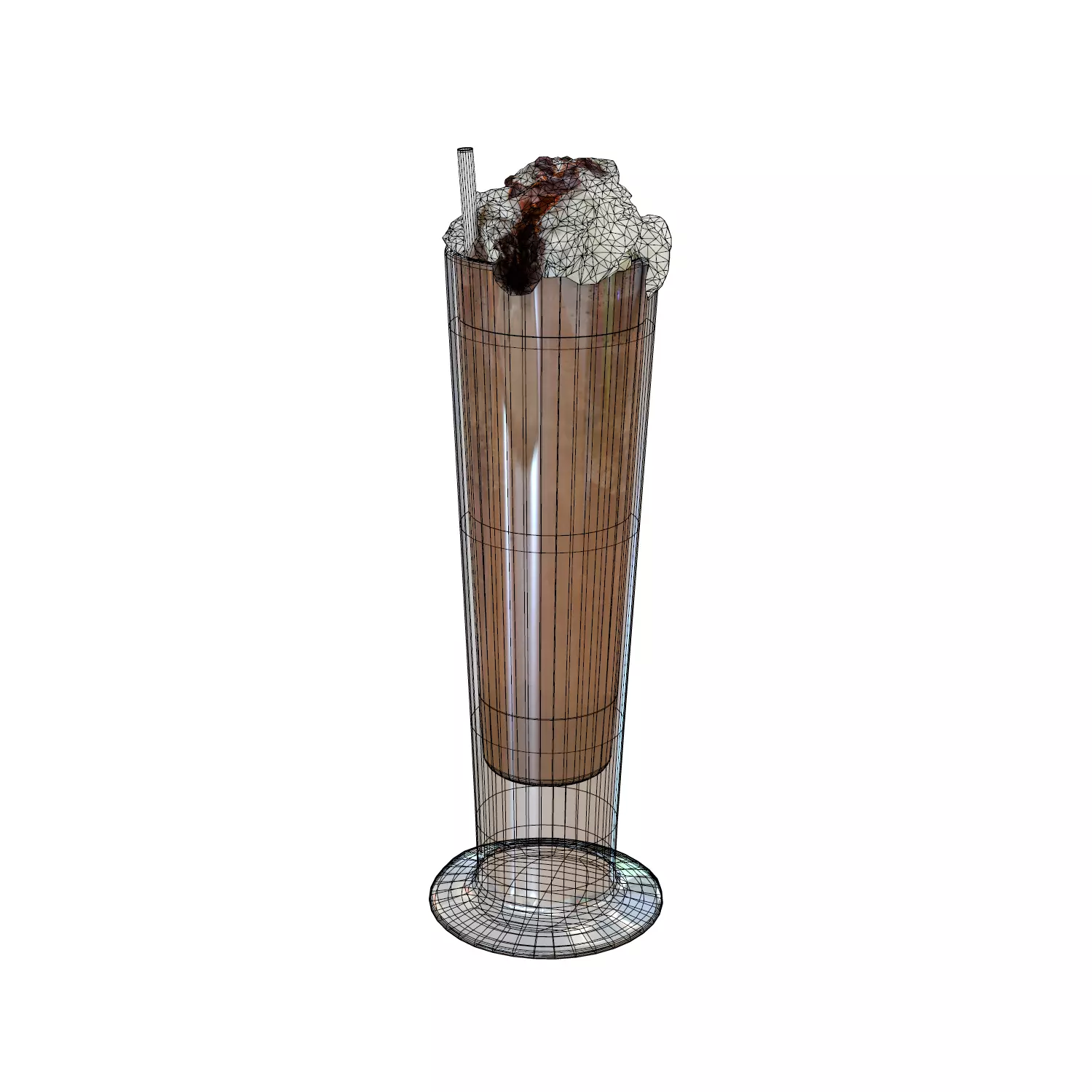 Nutella Milkshake Free low-poly 3D model