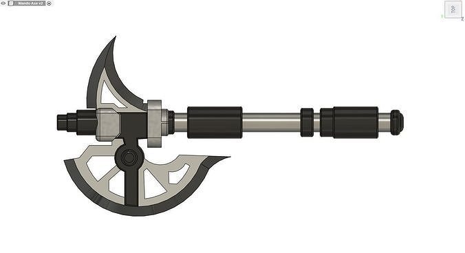 Mandalorian War-Axe 3D print model